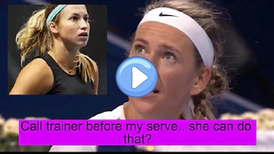 Play video: Tennis player suggests opponent needs a psychiatrist. Video thumb: Tennis player suggests opponent needs a psychiatrist.