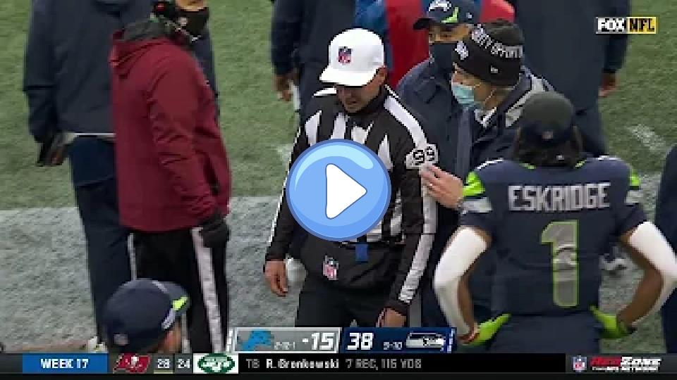 Play video: Referee gets injured, and the replacement referee doesn't have a working microphone. Video thumb: Referee gets injured, and the replacement referee doesn't have a working microphone.