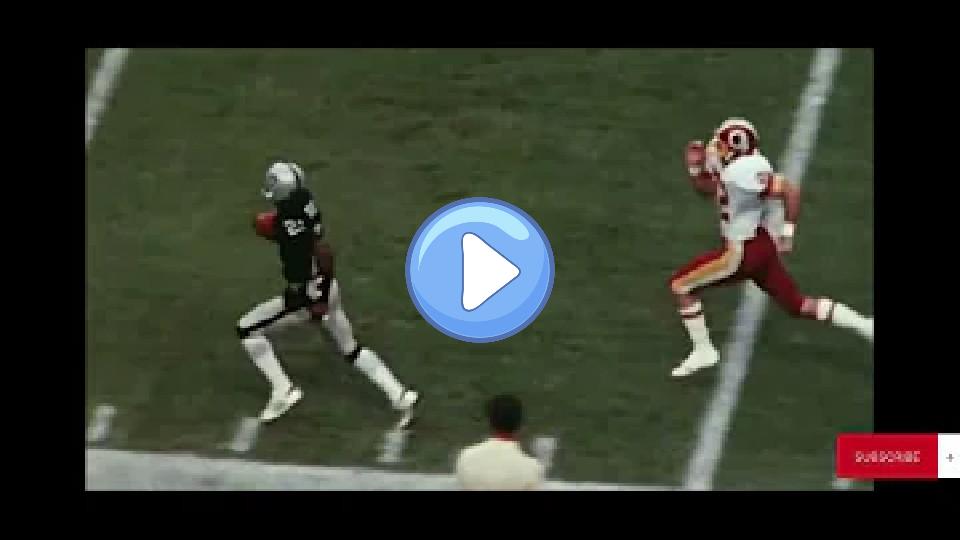 Play video: Jim Plunkett finds Cliff Branch with an incredible 99-yard touchdown! What a throw and big play! 👍 Video thumb: Jim Plunkett finds Cliff Branch with an incredible 99-yard touchdown! What a throw and big play! 👍