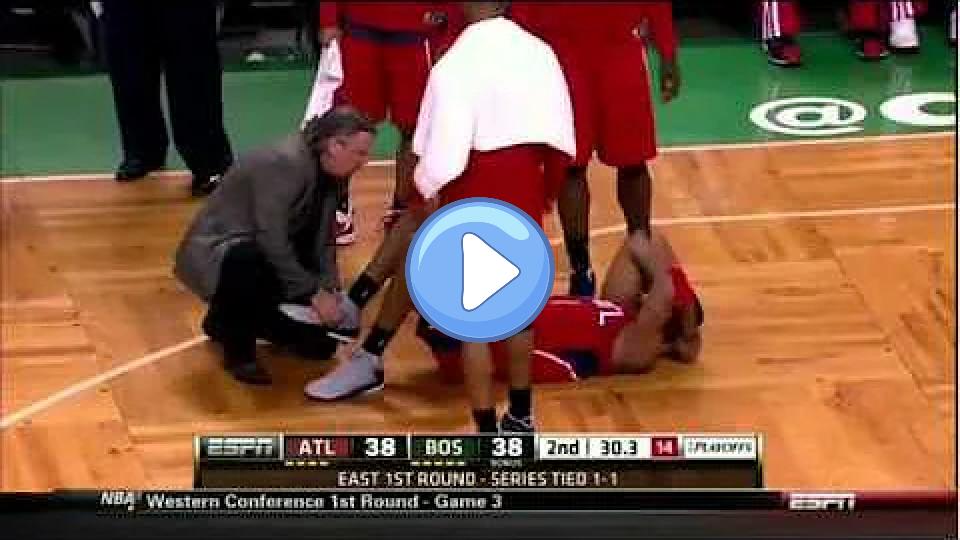Play video: Tracy McGrady's Fatal Injury on Rondo's Ankle vs. Celtics in the 2012 Playoffs Video thumb: Tracy McGrady's Fatal Injury on Rondo's Ankle vs. Celtics in the 2012 Playoffs