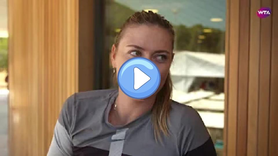 Play video: Maria Sharapova returns from injury in Majorca. Video thumb: Maria Sharapova returns from injury in Majorca.