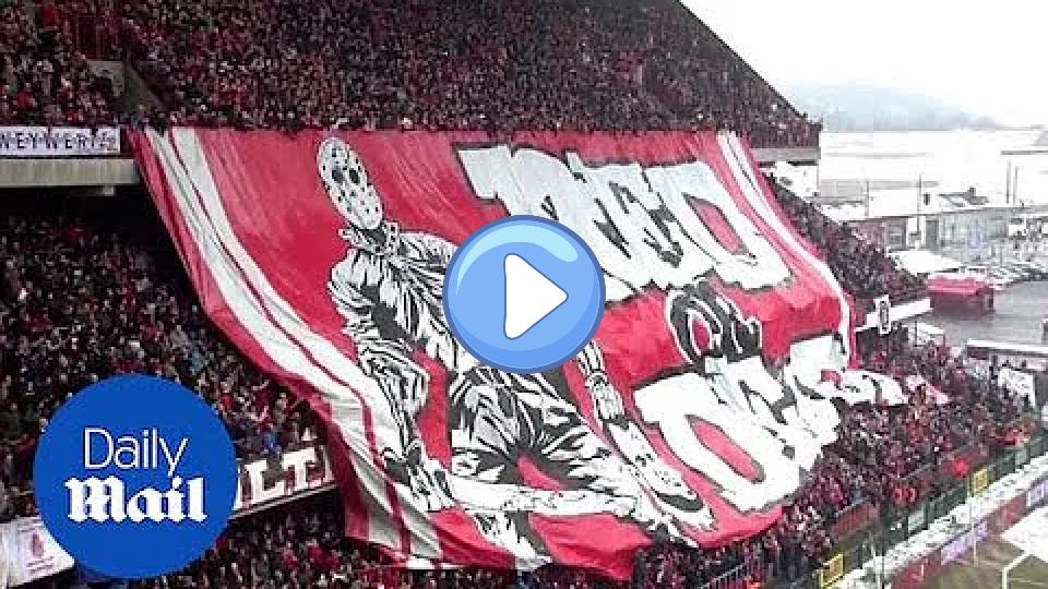 Play video: Highlights: Steven Defour sent off for kicking the ball at fans - Daily Mail Video thumb: Highlights: Steven Defour sent off for kicking the ball at fans - Daily Mail