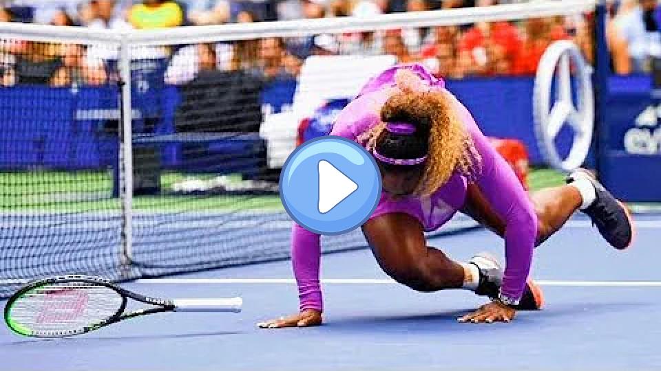 Video thumb: Serena Williams Falls on Court | Serena Williams Fans