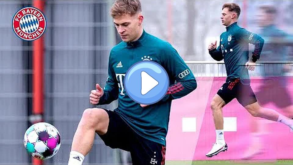 Play video: Joshua Kimmich back on the pitch - Believe in yourself! Video thumb: Joshua Kimmich back on the pitch - Believe in yourself!