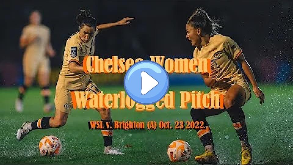 Play video: Sliding on Waterlogged Pitch | Jessie Fleming Changed Shorts at Halftime | WSL Chelsea vs. Brighton Video thumb: Sliding on Waterlogged Pitch | Jessie Fleming Changed Shorts at Halftime | WSL Chelsea vs. Brighton