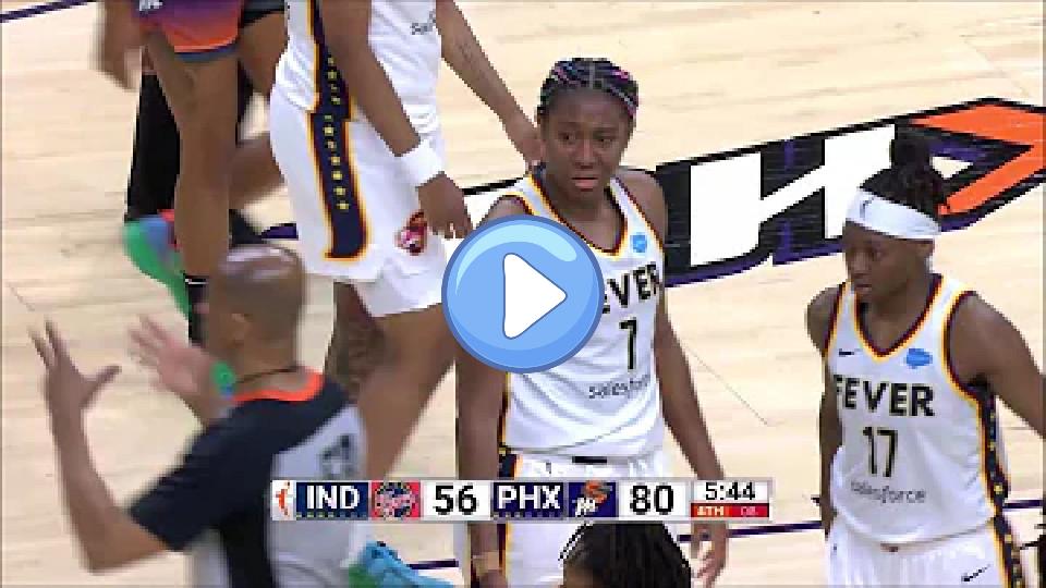 Play video: Brittney Griner Throws Down Aliyah Boston After Getting Tangled Up, Then Stares at Her Afterwards Video thumb: Brittney Griner Throws Down Aliyah Boston After Getting Tangled Up, Then Stares at Her Afterwards