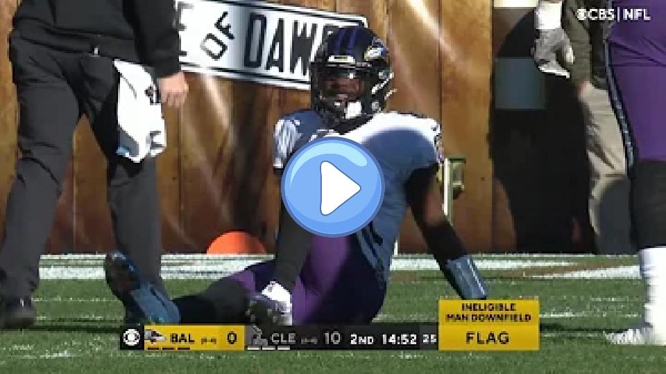 Play video: Lamar Jackson Ankle Injury vs. Browns (CARTED OFF FIELD) Video thumb: Lamar Jackson Ankle Injury vs. Browns (CARTED OFF FIELD)