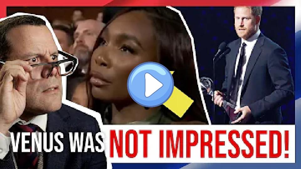 Play video: Venus Williams Defiantly Rejects Harry's Acceptance of Award! Video thumb: Venus Williams Defiantly Rejects Harry's Acceptance of Award!