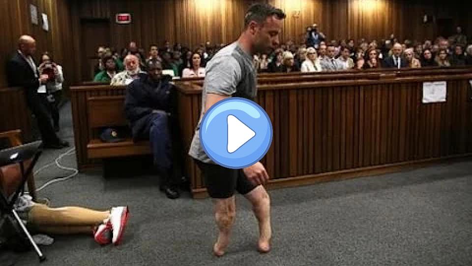 Play video: Oscar Pistorius Removes Prosthetic Legs in Court Video thumb: Oscar Pistorius Removes Prosthetic Legs in Court