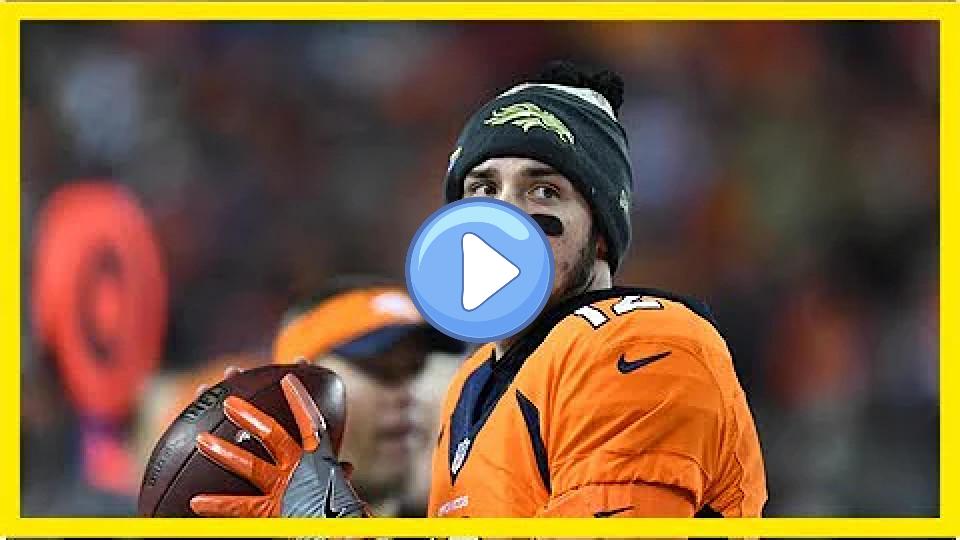 Play video: Watch: Paxton Lynch in Tears After Leaving Game with Ankle Injury Video thumb: Watch: Paxton Lynch in Tears After Leaving Game with Ankle Injury
