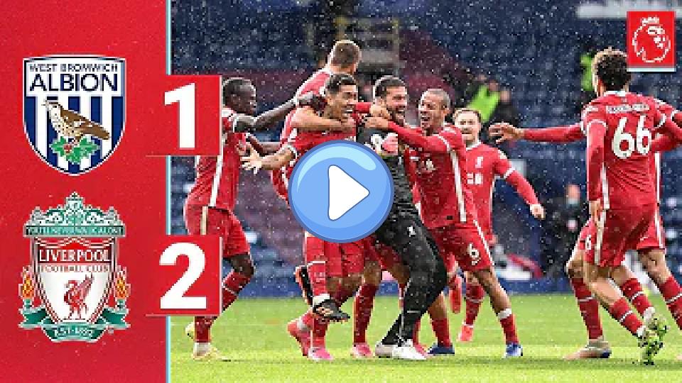 Play video: Highlights: West Brom 1-2 Liverpool | Alisson heads the winner in injury time! Video thumb: Highlights: West Brom 1-2 Liverpool | Alisson heads the winner in injury time!