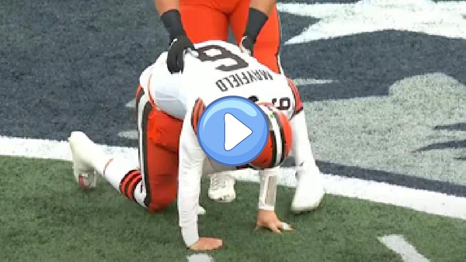Play video: Baker Mayfield's Injury Against the Patriots Video thumb: Baker Mayfield's Injury Against the Patriots