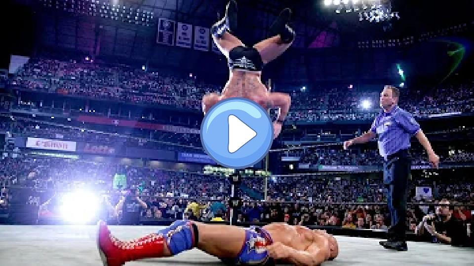 Play video: WrestleMania XIX - HD Brock Lesnar's Botched Shooting Star Press Video thumb: WrestleMania XIX - HD Brock Lesnar's Botched Shooting Star Press