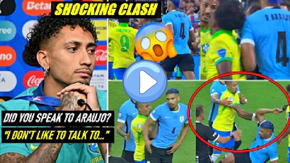 Play video: WF?! Raphinha & Araujo Big Fight Shocks Barcelona Video thumb: WF?! Raphinha & Araujo Big Fight Shocks Barcelona