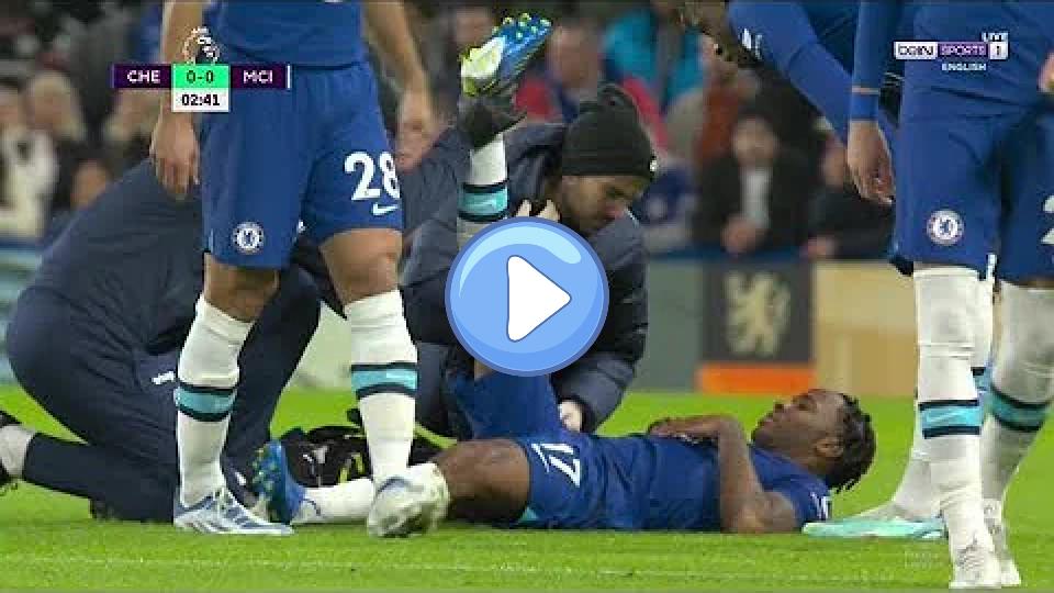Play video: Sterling Injured vs. Manchester City Video thumb: Sterling Injured vs. Manchester City