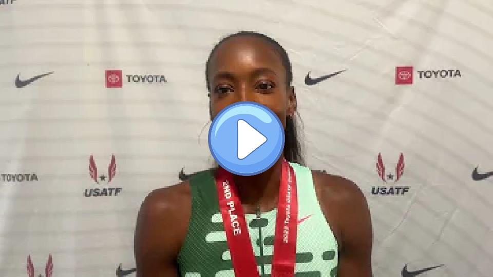 Play video: Dalilah Muhammad Pulls Off Comeback From Injury to Qualify for World Championships, Eyeing Medal Video thumb: Dalilah Muhammad Pulls Off Comeback From Injury to Qualify for World Championships, Eyeing Medal