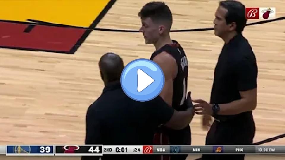 Play video: Tyler Herro Leaves Game With Left Eye Injury NBA 11/01/22 Video thumb: Tyler Herro Leaves Game With Left Eye Injury NBA 11/01/22