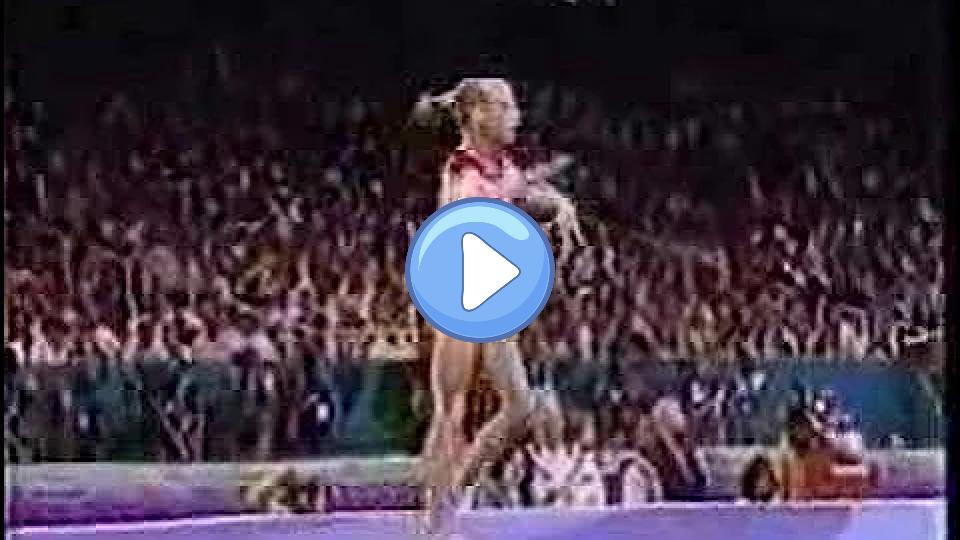 Play video: Simona Amanar's performance in the 1996 Olympics event finals on the floor was a remarkable display of athleticism and artistry. Her routine was characterized by powerful tumbling passes, precise choreography, and impressive execution, which captivated the audience and judges alike. Amanar's performance contributed significantly to her reputation as one of the top gymnasts of her time. Video thumb: Simona Amanar's performance in the 1996 Olympics event finals on the floor was a remarkable display of athleticism and artistry. Her routine was characterized by powerful tumbling passes, precise choreography, and impressive execution, which captivated the audience and judges alike. Amanar's performance contributed significantly to her reputation as one of the top gymnasts of her time.