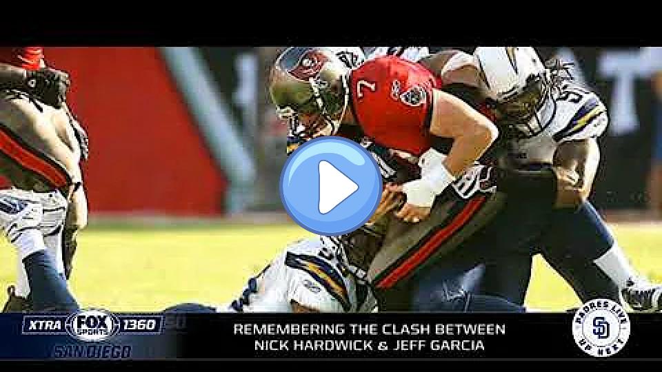 Play video: Jeff Garcia recalls having his nose shattered by Quentin Jammer and the Chargers. Video thumb: Jeff Garcia recalls having his nose shattered by Quentin Jammer and the Chargers.