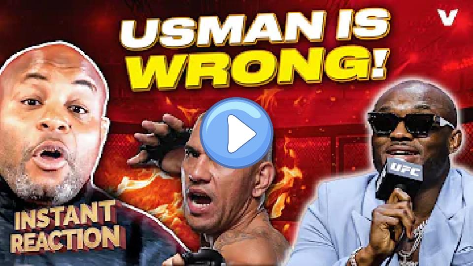 Play video: Daniel Cormier calls out Kamaru Usman on Alex Pereira criticism: Video thumb: Daniel Cormier calls out Kamaru Usman on Alex Pereira criticism: