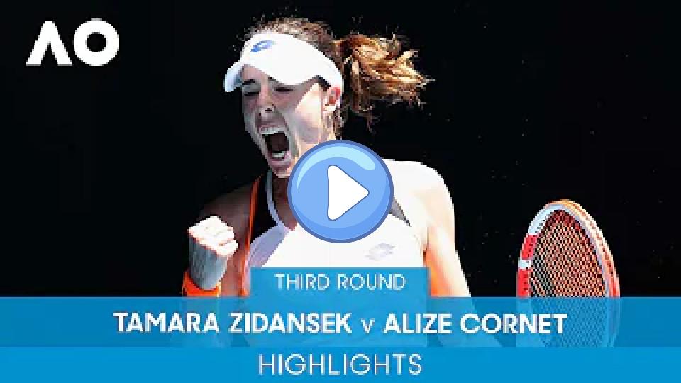 Play video: Tamara Zidansek vs Alizé Cornet Highlights (3R) | Australian Open 2022 Video thumb: Tamara Zidansek vs Alizé Cornet Highlights (3R) | Australian Open 2022