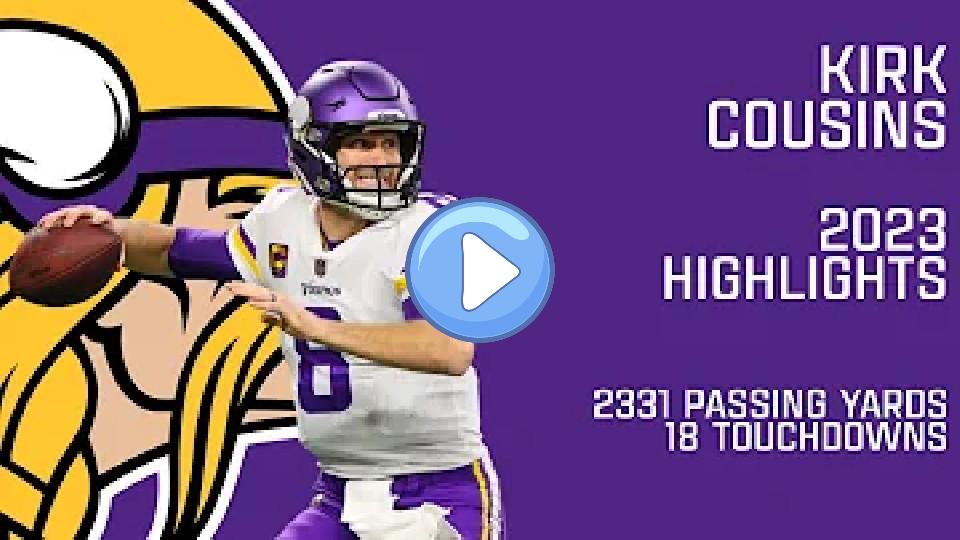 Play video: Kirk Cousins | 2023 Season Highlights Video thumb: Kirk Cousins | 2023 Season Highlights