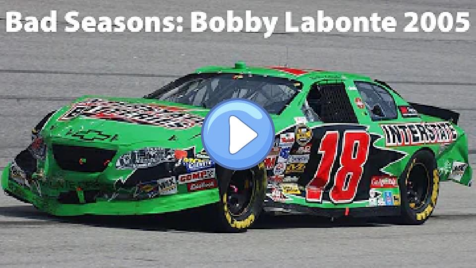 Play video: Bobby Labonte's 2005 season was challenging. Despite being a seasoned driver with a championship under his belt, Labonte struggled throughout the year. He faced numerous setbacks, including equipment issues and on-track incidents, resulting in a lack of competitive finishes. This difficult season marked a downturn in his career, highlighting the unpredictable nature of motorsports. Video thumb: Bobby Labonte's 2005 season was challenging. Despite being a seasoned driver with a championship under his belt, Labonte struggled throughout the year. He faced numerous setbacks, including equipment issues and on-track incidents, resulting in a lack of competitive finishes. This difficult season marked a downturn in his career, highlighting the unpredictable nature of motorsports.