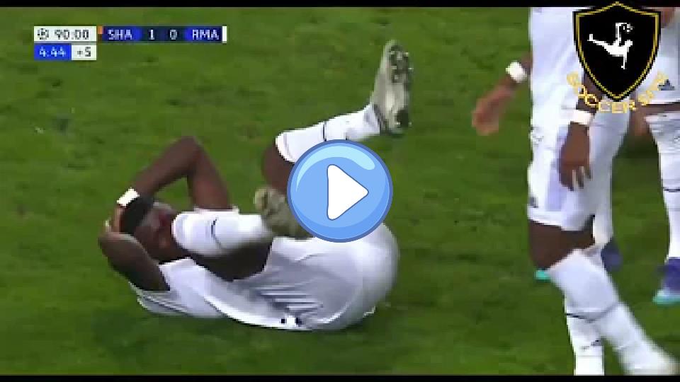 Play video: Antonio Rüdiger's head injury against Shakhtar Donetsk. Video thumb: Antonio Rüdiger's head injury against Shakhtar Donetsk.