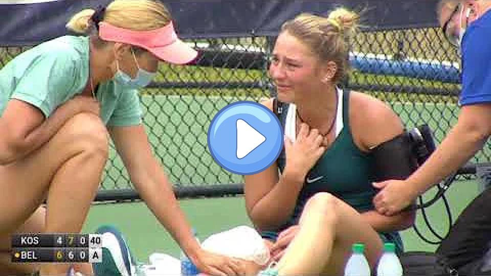 Play video: Marta Kostyuk was injured in the final 😢 Video thumb: Marta Kostyuk was injured in the final 😢