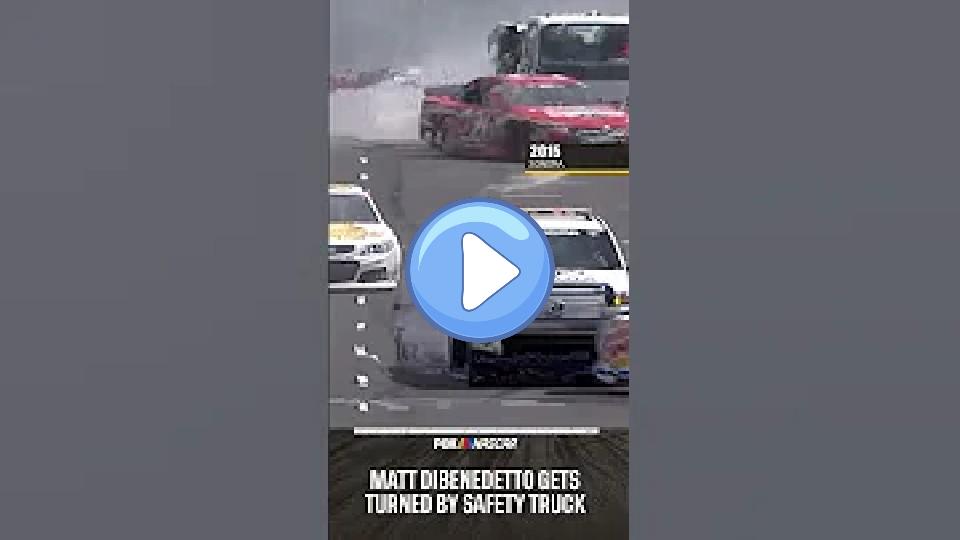 Play video: Matt DiBenedetto gets turned by a safety truck 😅 #NASCAR #Sonoma #racing Video thumb: Matt DiBenedetto gets turned by a safety truck 😅 #NASCAR #Sonoma #racing