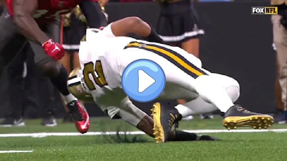 Play video: 2021 Saints vs. Buccaneers: Unfortunate Leg Injury for Saints QB Jameis Winston Video thumb: 2021 Saints vs. Buccaneers: Unfortunate Leg Injury for Saints QB Jameis Winston