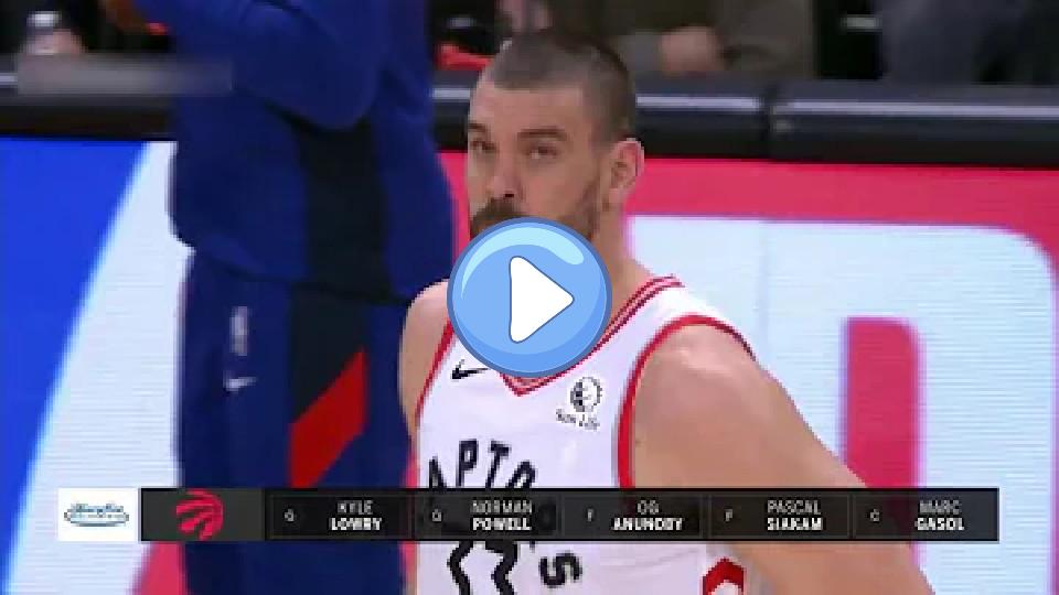 Play video: Toronto Raptors vs. Detroit Pistons - Marc Gasol Suffers Hamstring Injury Video thumb: Toronto Raptors vs. Detroit Pistons - Marc Gasol Suffers Hamstring Injury