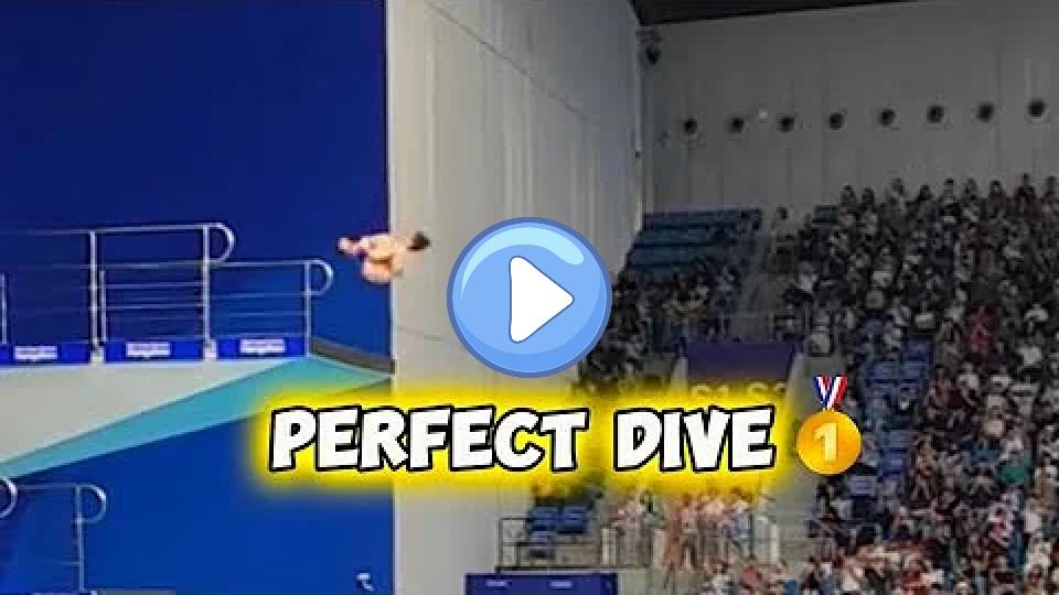 Play video: Splashless Perfect Dive by Quan Hong Chan at the Asian Games. Video thumb: Splashless Perfect Dive by Quan Hong Chan at the Asian Games.