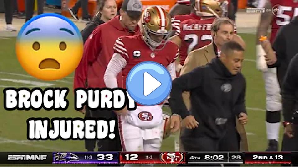 Play video: Brock Purdy Injury vs. Ravens 😰 | Ravens vs. 49ers 2023 Highlights Video thumb: Brock Purdy Injury vs. Ravens 😰 | Ravens vs. 49ers 2023 Highlights