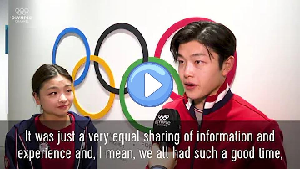 Play video: Alex and Maia Shibutani Surprise Korean Students Video thumb: Alex and Maia Shibutani Surprise Korean Students