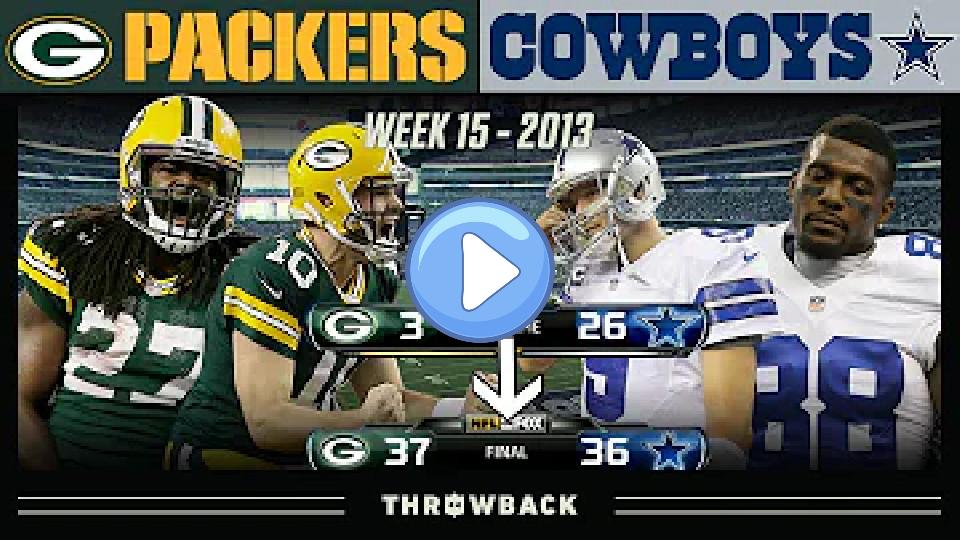 Play video: Mighty Matt Flynn’s Epic Comeback! (Packers vs. Cowboys 2013, Week 15) Video thumb: Mighty Matt Flynn’s Epic Comeback! (Packers vs. Cowboys 2013, Week 15)