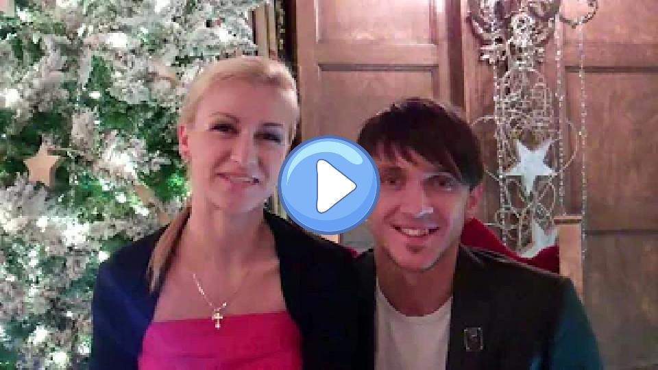 Video thumb: Warming up the end-of-year festivities with Tatiana Volosozhar and Maxim Trankov