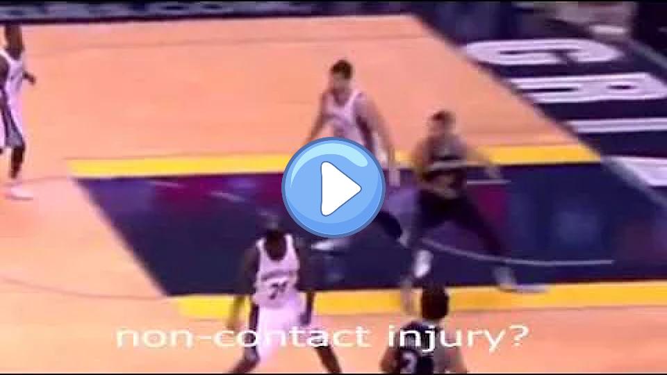 Play video: Marc Gasol injury - chop block. Video thumb: Marc Gasol injury - chop block.