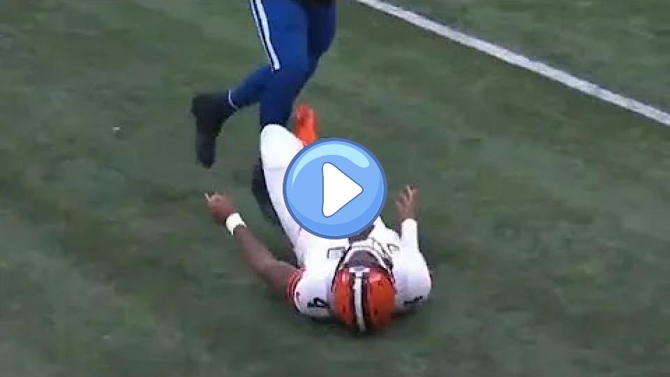 Play video: Deshaun Watson Suffers Scary Head Injury vs. Colts Video thumb: Deshaun Watson Suffers Scary Head Injury vs. Colts