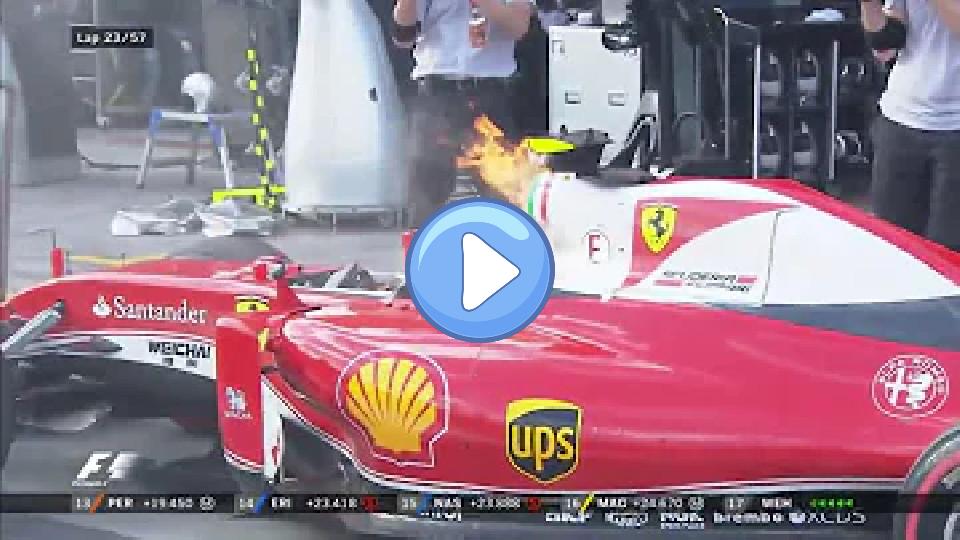 Play video: Kimi Raikkonen's Engine Failure and Fire during the 2016 Australian GP Race Video thumb: Kimi Raikkonen's Engine Failure and Fire during the 2016 Australian GP Race