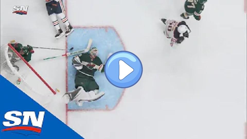 Play video: Devan Dubnyk Clearly in Pain as Head Hits Ice After Collision Video thumb: Devan Dubnyk Clearly in Pain as Head Hits Ice After Collision