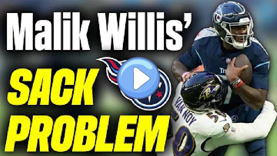 Play video: Titans QB Malik Willis has a Major Sack Problem: 2-Minute Film Study Video thumb: Titans QB Malik Willis has a Major Sack Problem: 2-Minute Film Study