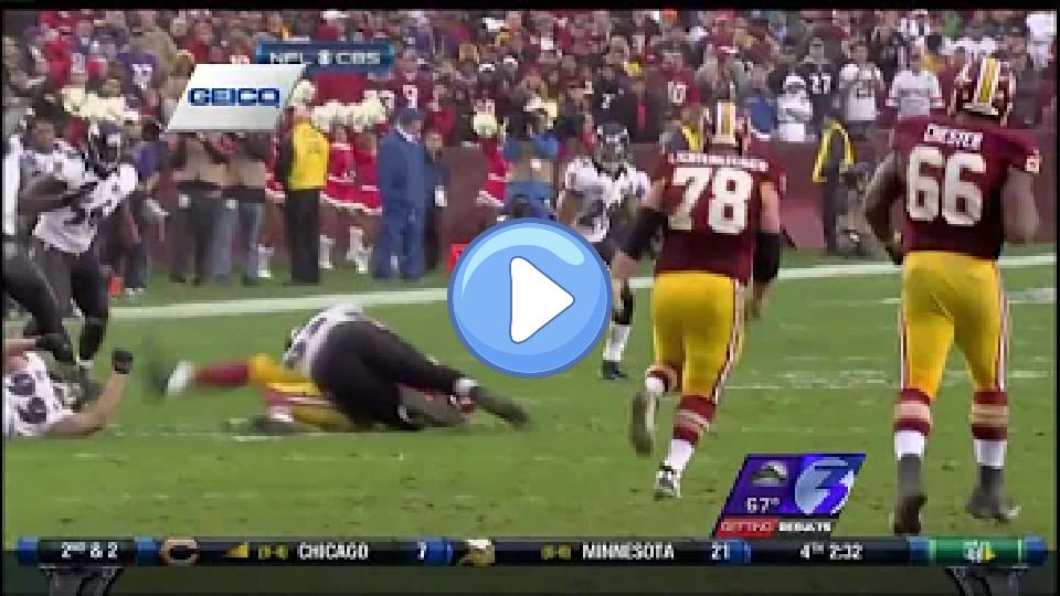Play video: Washington Football Team's quarterback, Robert Griffin III, suffered an injury. Video thumb: Washington Football Team's quarterback, Robert Griffin III, suffered an injury.