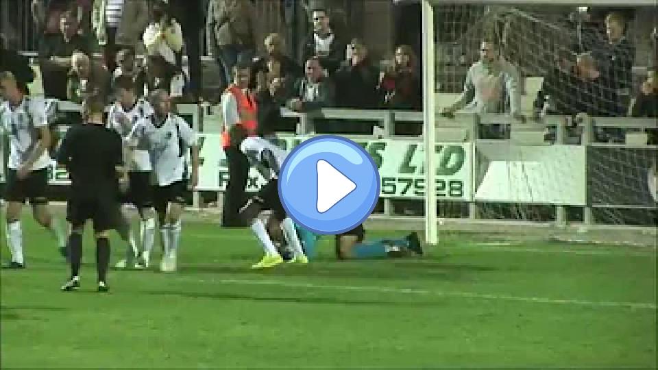 Play video: Jason Brown saves an injury-time penalty. Video thumb: Jason Brown saves an injury-time penalty.