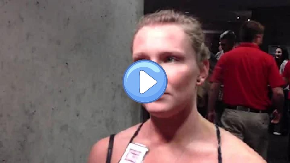Play video: Bridget Sloan after her elbow injury at the 2012 Olympic Trials Video thumb: Bridget Sloan after her elbow injury at the 2012 Olympic Trials