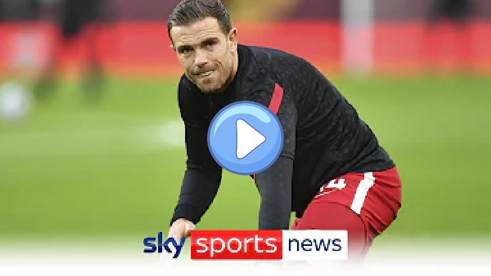 Play video: Jordan Henderson will be out injured at least until April. Video thumb: Jordan Henderson will be out injured at least until April.