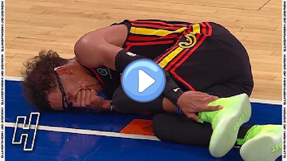 Play video: Trae Young Leg Injury, Leaves the Game - Hawks vs. Knicks | April 21, 2021 | 2020-21 NBA Season Video thumb: Trae Young Leg Injury, Leaves the Game - Hawks vs. Knicks | April 21, 2021 | 2020-21 NBA Season