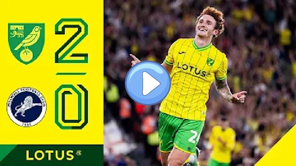 Video thumb: Highlights | Norwich City 2-0 Millwall | Josh Sargent scores twice! 🤩