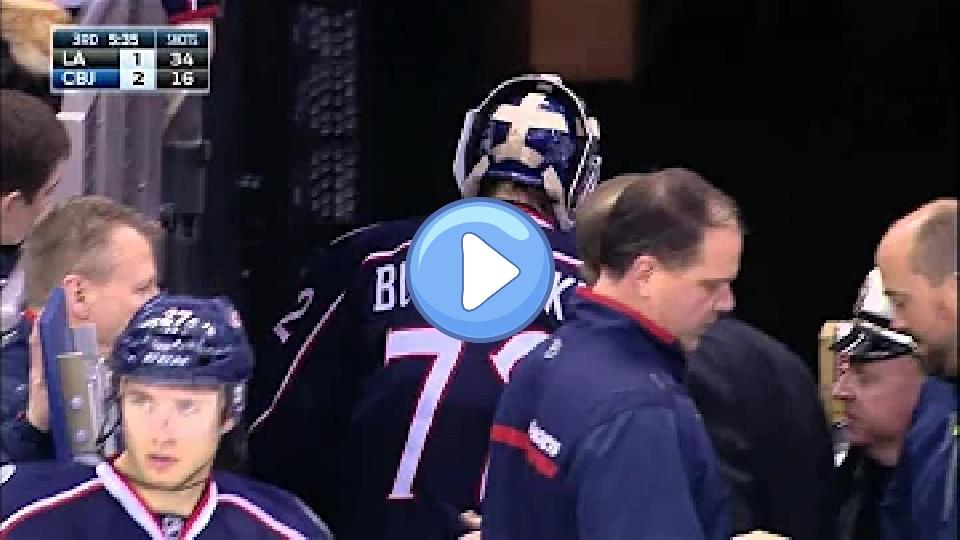 Play video: Gotta See It: Bobrovsky forced to leave due to injury Video thumb: Gotta See It: Bobrovsky forced to leave due to injury