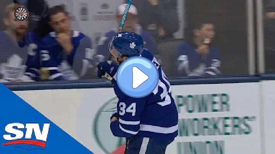 Play video: Maple Leafs' Auston Matthews leaves game with a shoulder injury Video thumb: Maple Leafs' Auston Matthews leaves game with a shoulder injury